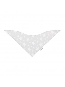 BABERO BANDANA STAR GRIS 38x1